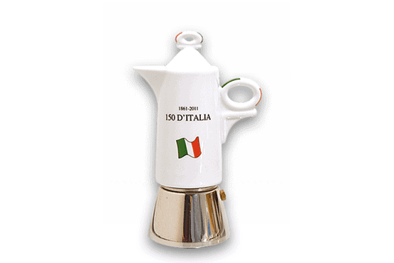 Espressokocher Ancap GIOTTO 150 anni d'Italia - 2 Tassen